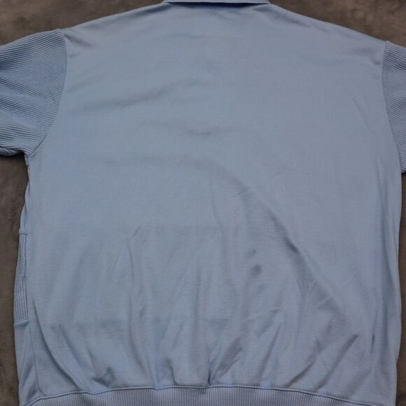 Envoy Shirt Mens XL Blue Plain Chest Button Short Sleeve Casual Collared Top - Picture 15 of 16